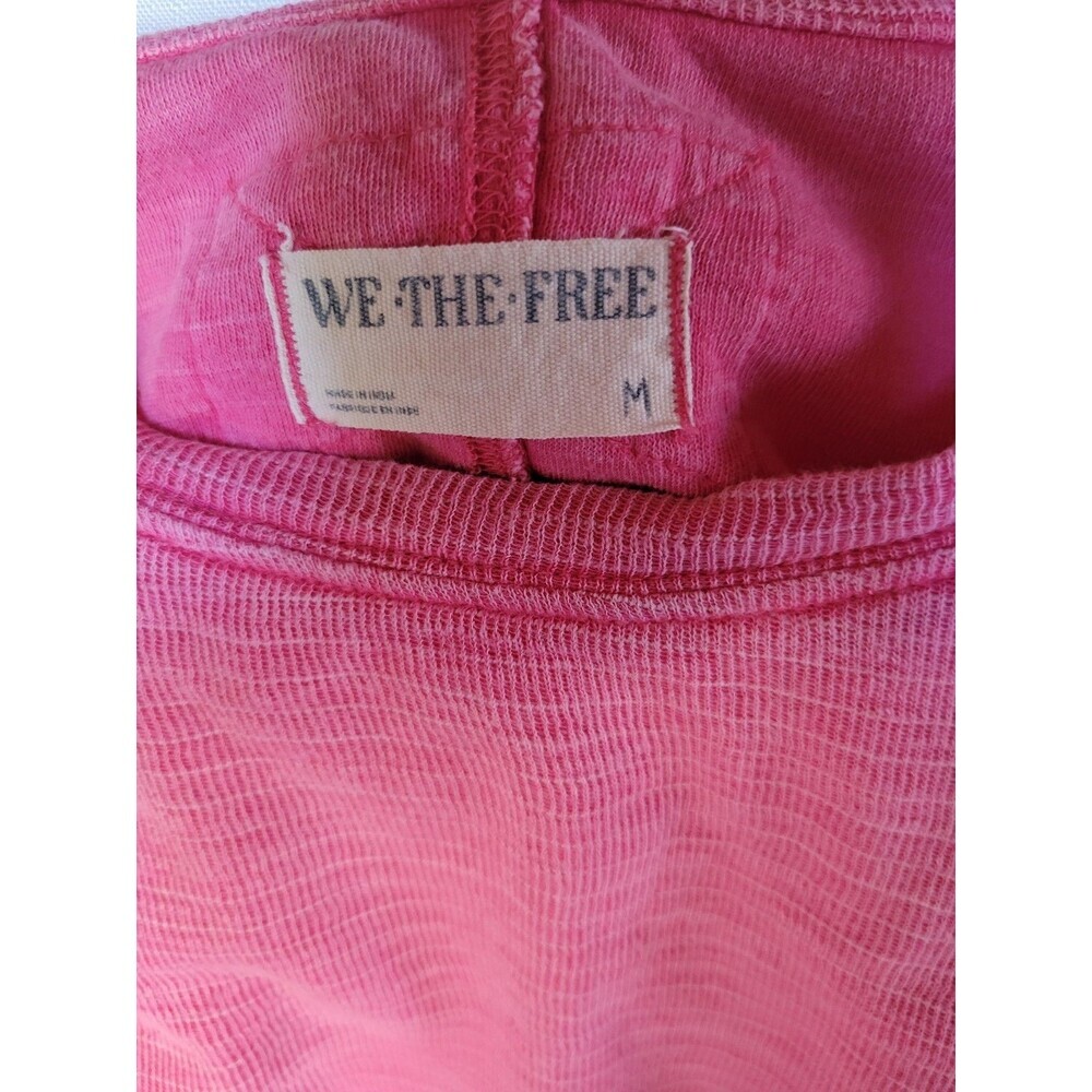 Free people we the free Women's Soul Oversized T-Shirt Size M Pink - Picture 8 of 13